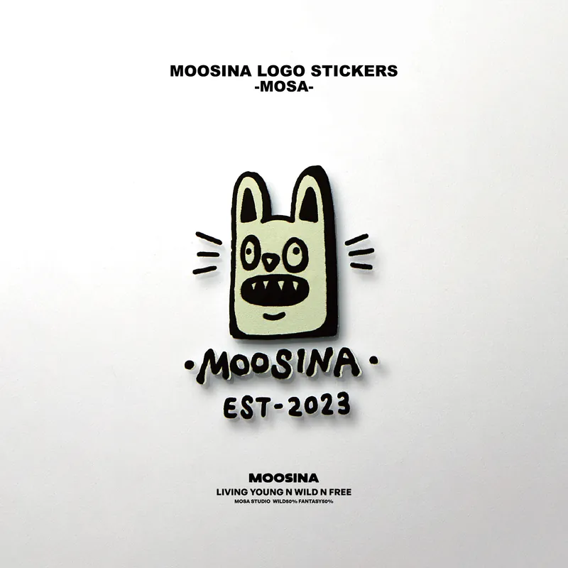 【MOOSINA】 -  LOGO STICKERS個性貼紙