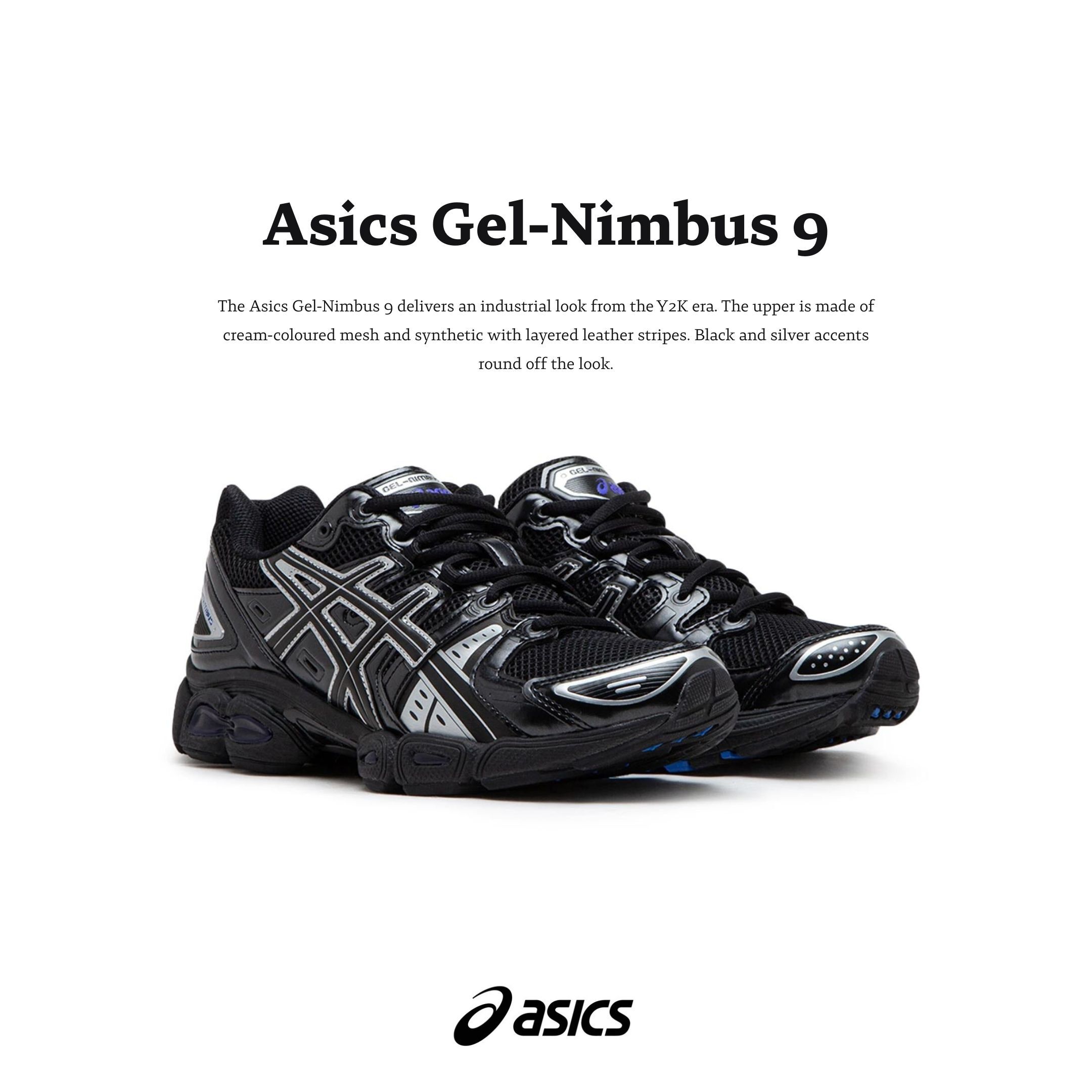 NICEDAY 代購 Asics Gel-Nimbus 9 黑魂 黑武士 全黑 黑色 黑銀 1201A424-005