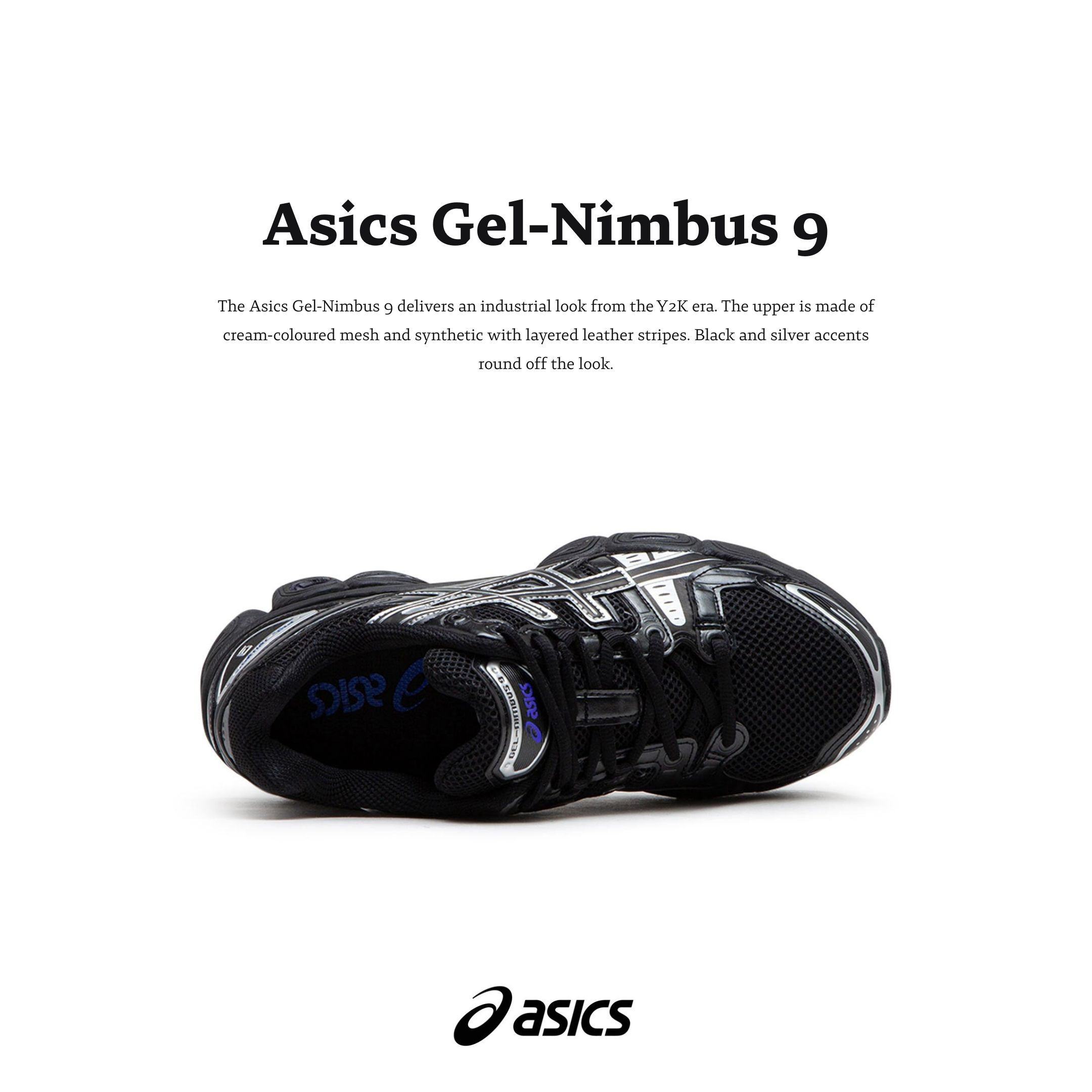 NICEDAY 代購 Asics Gel-Nimbus 9 黑魂 黑武士 全黑 黑色 黑銀 1201A424-005
