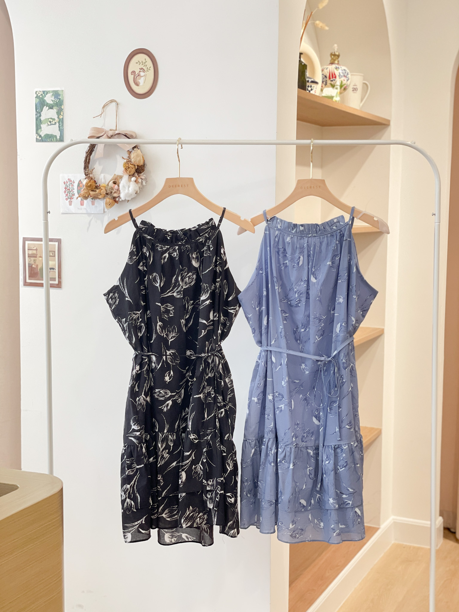 OP635 Magnolia Sketching Printed Dress