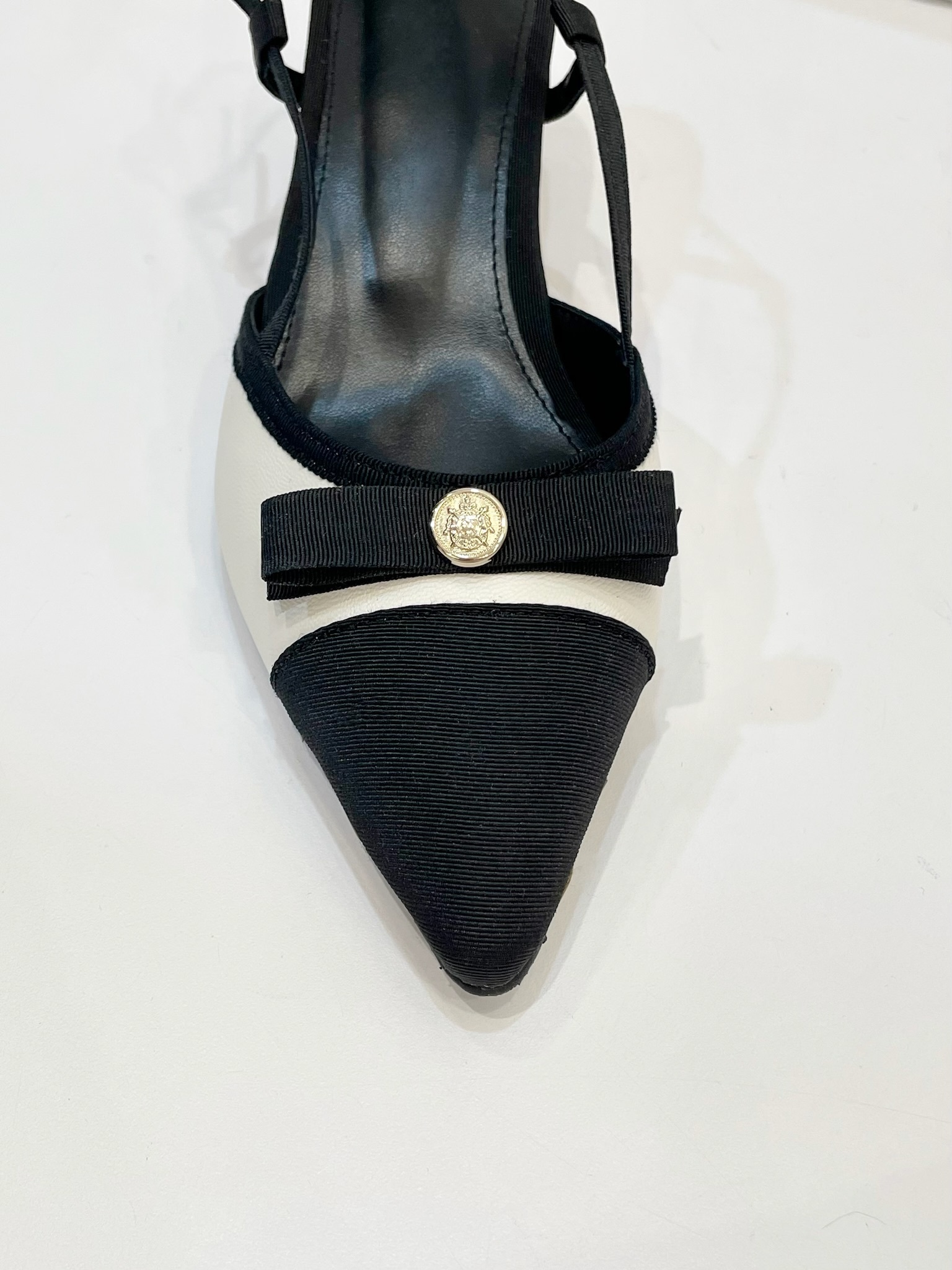 高雅小香風尖頭細帶跟鞋