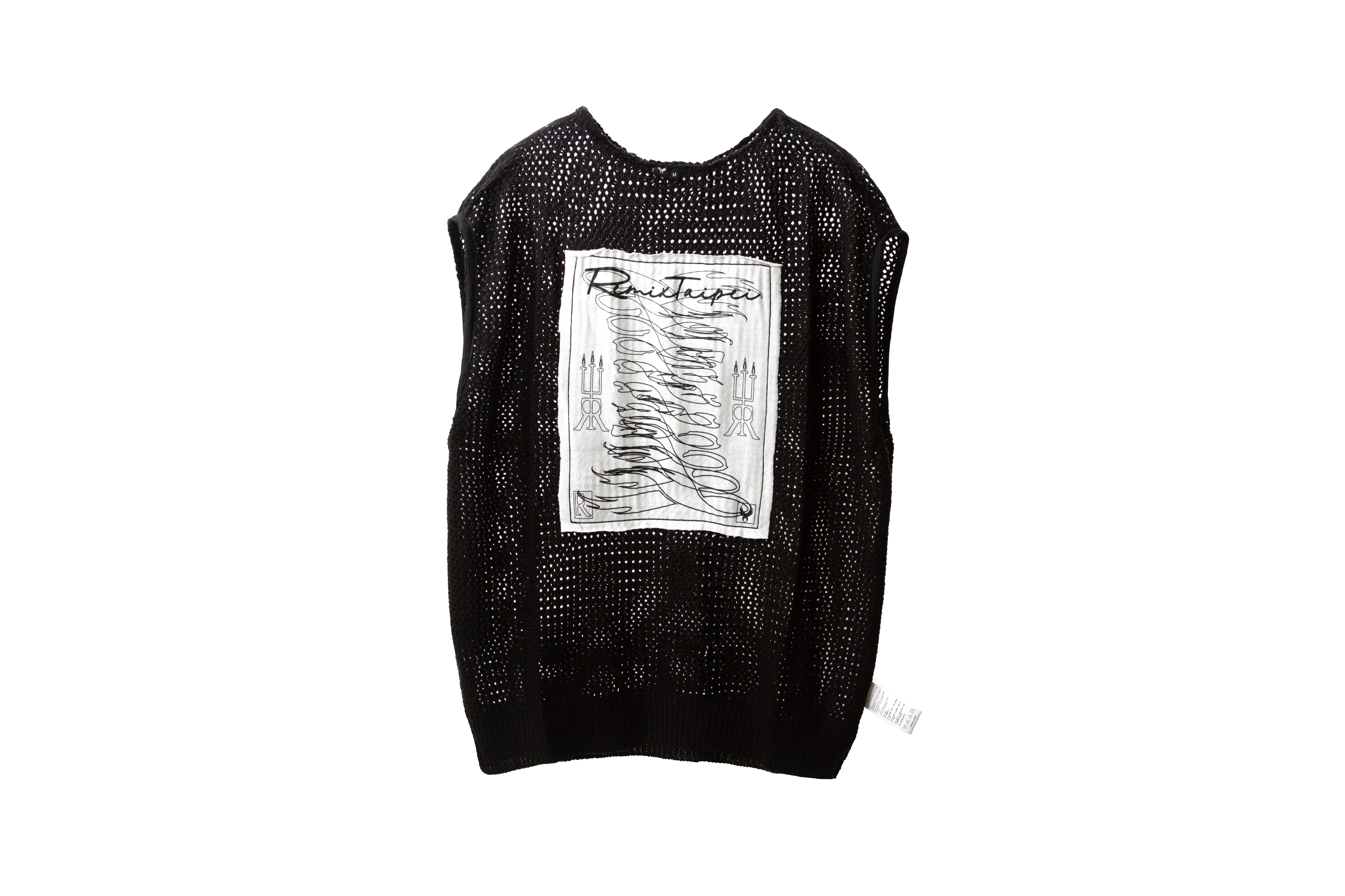 REMIX "Breezy Knitted Vest" (Black)