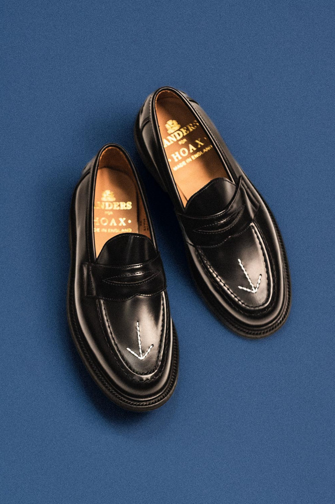 HOAX x SANDERS BROAD ARROW PENNY LOAFERS - WOMEN
