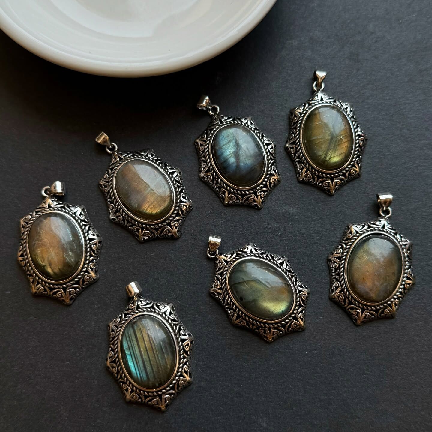 [原石] 拉長石 項鏈吊墜