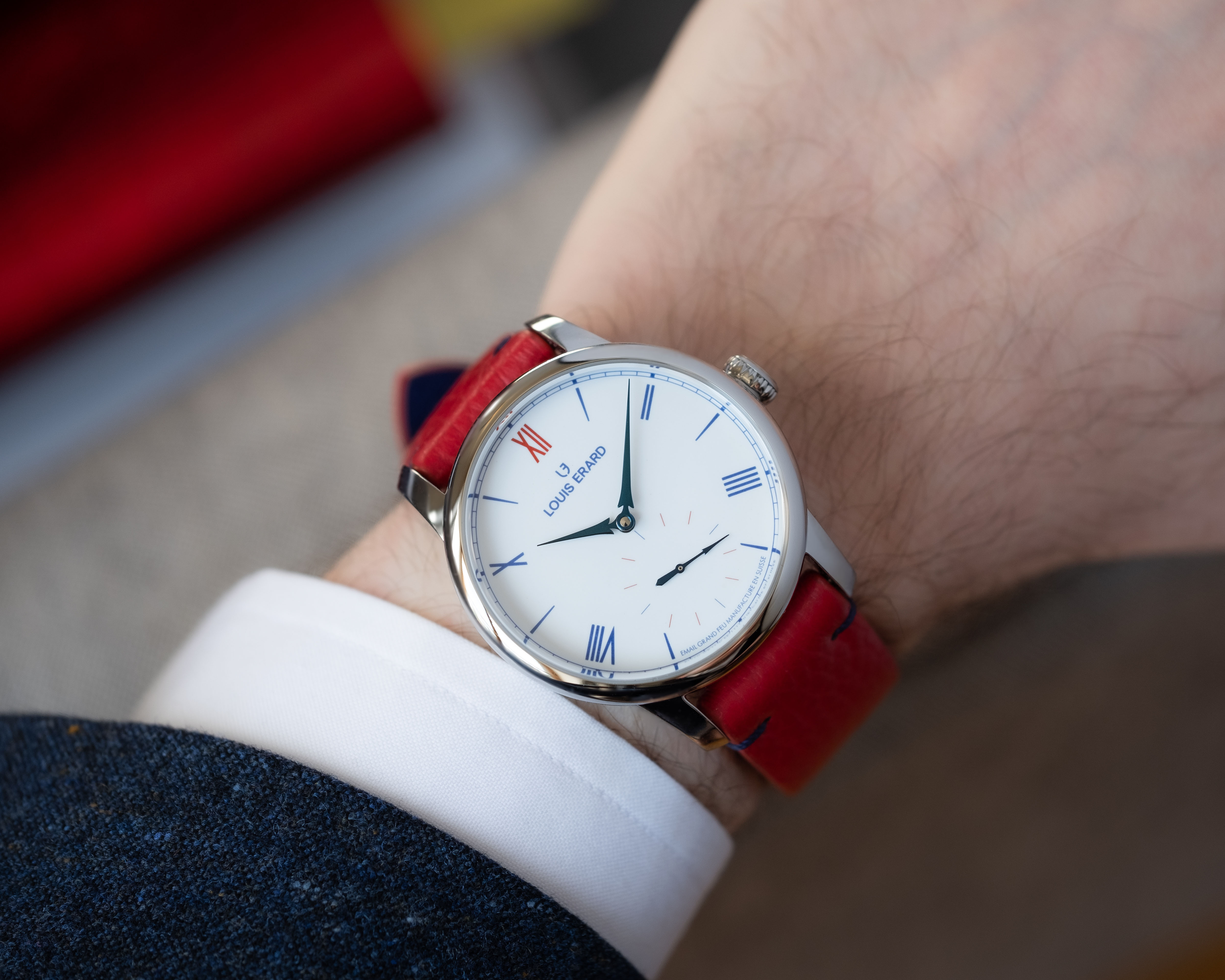 Louis Erard, Noirmont Métiers d'art Collection,藝術大師系列,三針一線,規範式指針,Petite Seconde,Émail Grand Feu II,大明火琺瑯