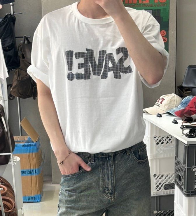 英文字短袖Tee OWN-100T