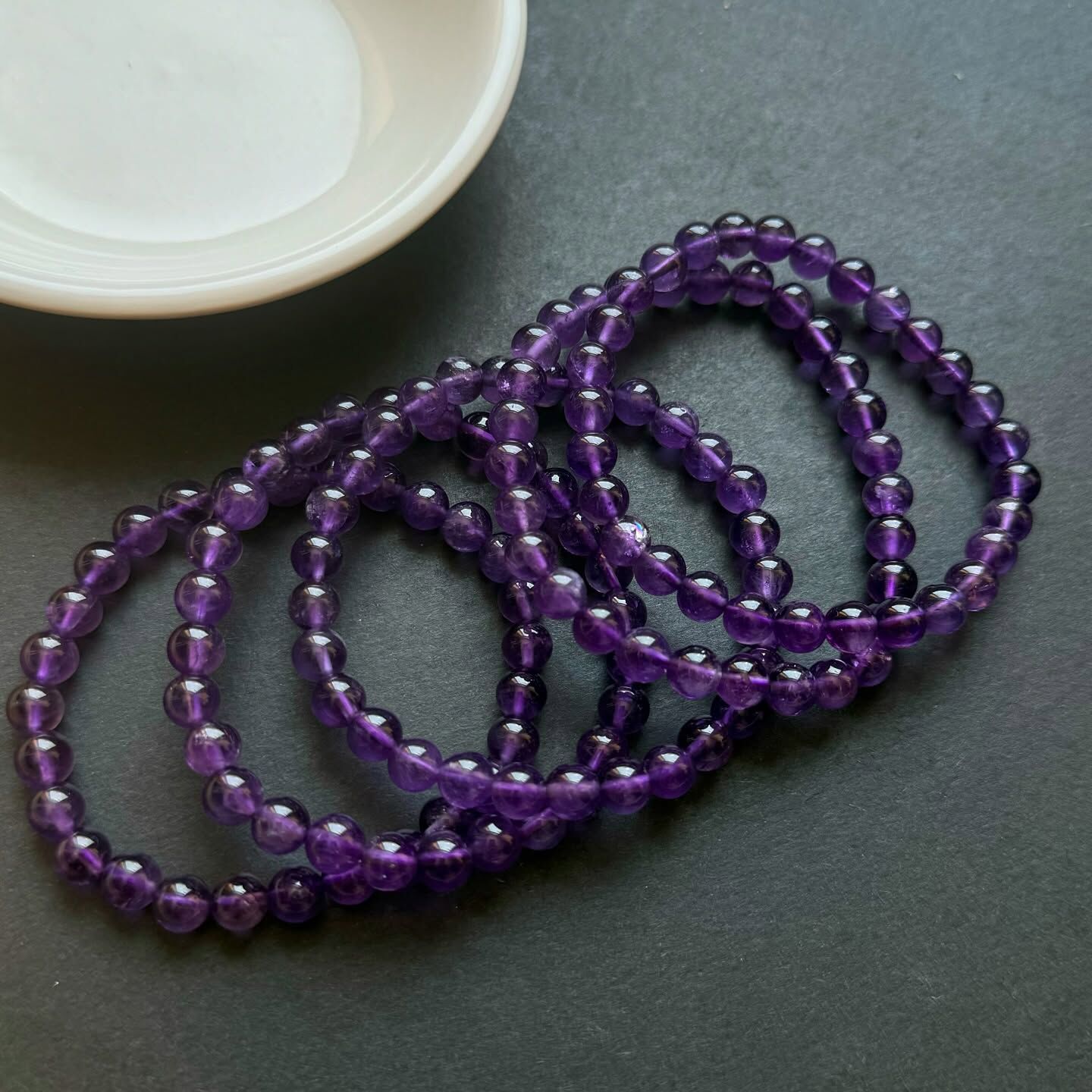 [原石] 烏拉圭紫水晶 水晶手串