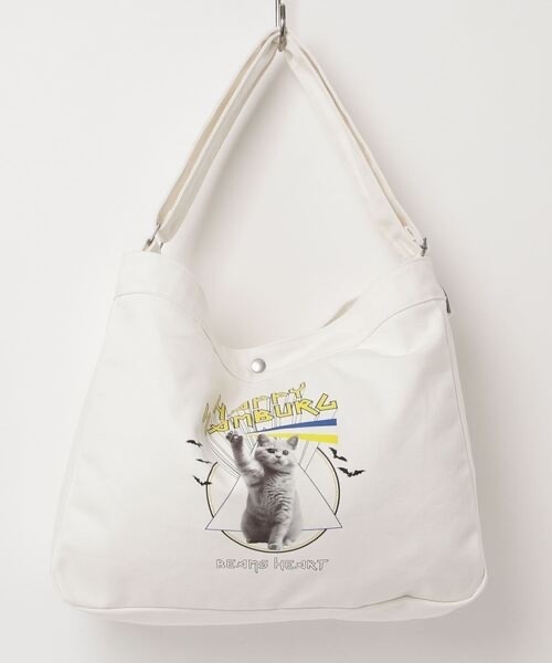 BEAMS HEART / Happy Cat Canvas Bag