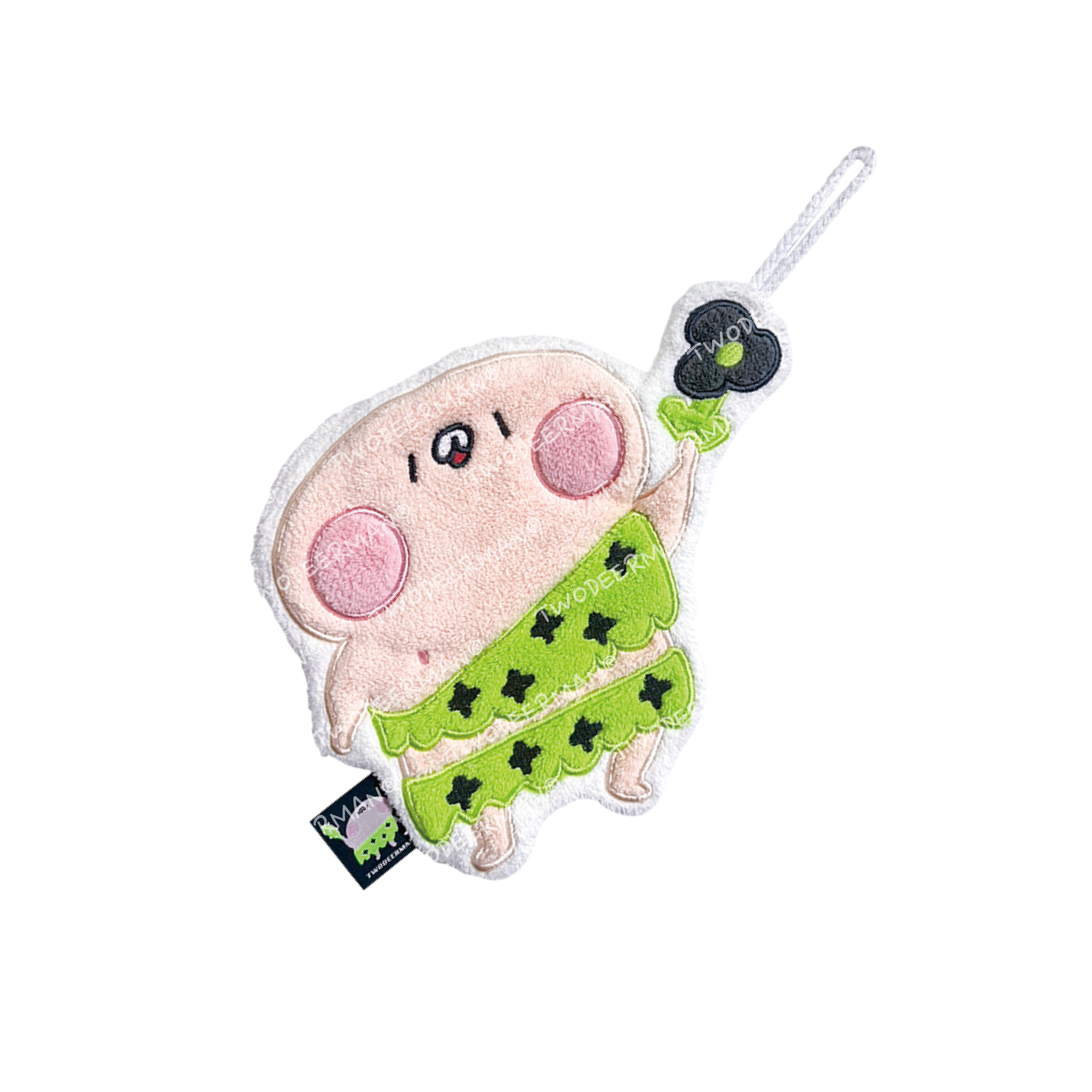 珊瑚絨造型擦手巾-野人金發