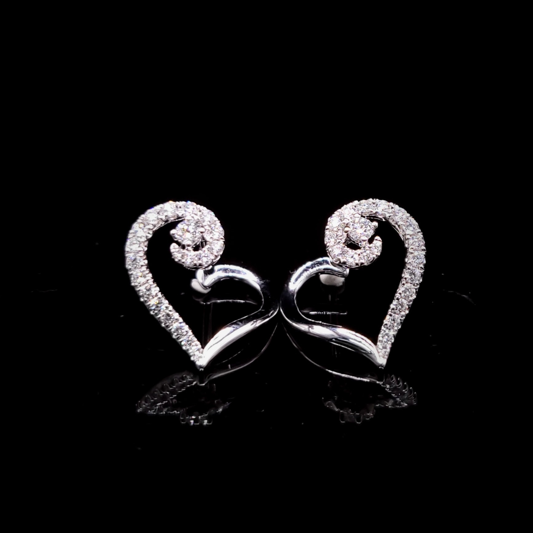 18K White Gold 0.44ct Diamond Earrings