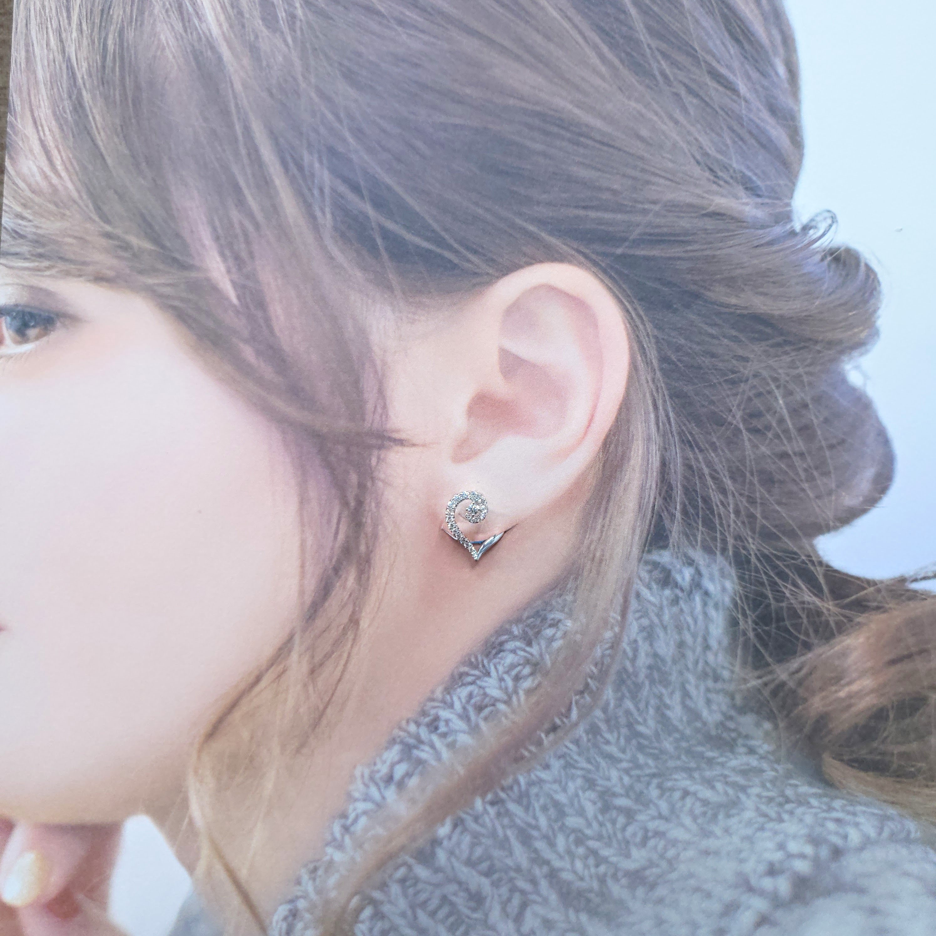 18K White Gold 0.44ct Diamond Earrings