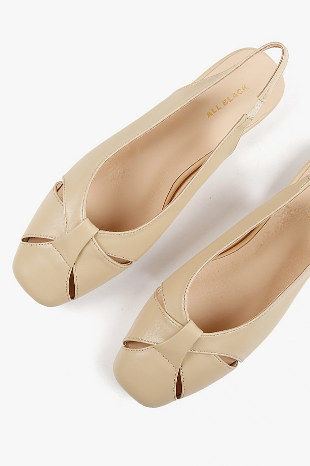 JJ 牛皮平底穆勒鞋