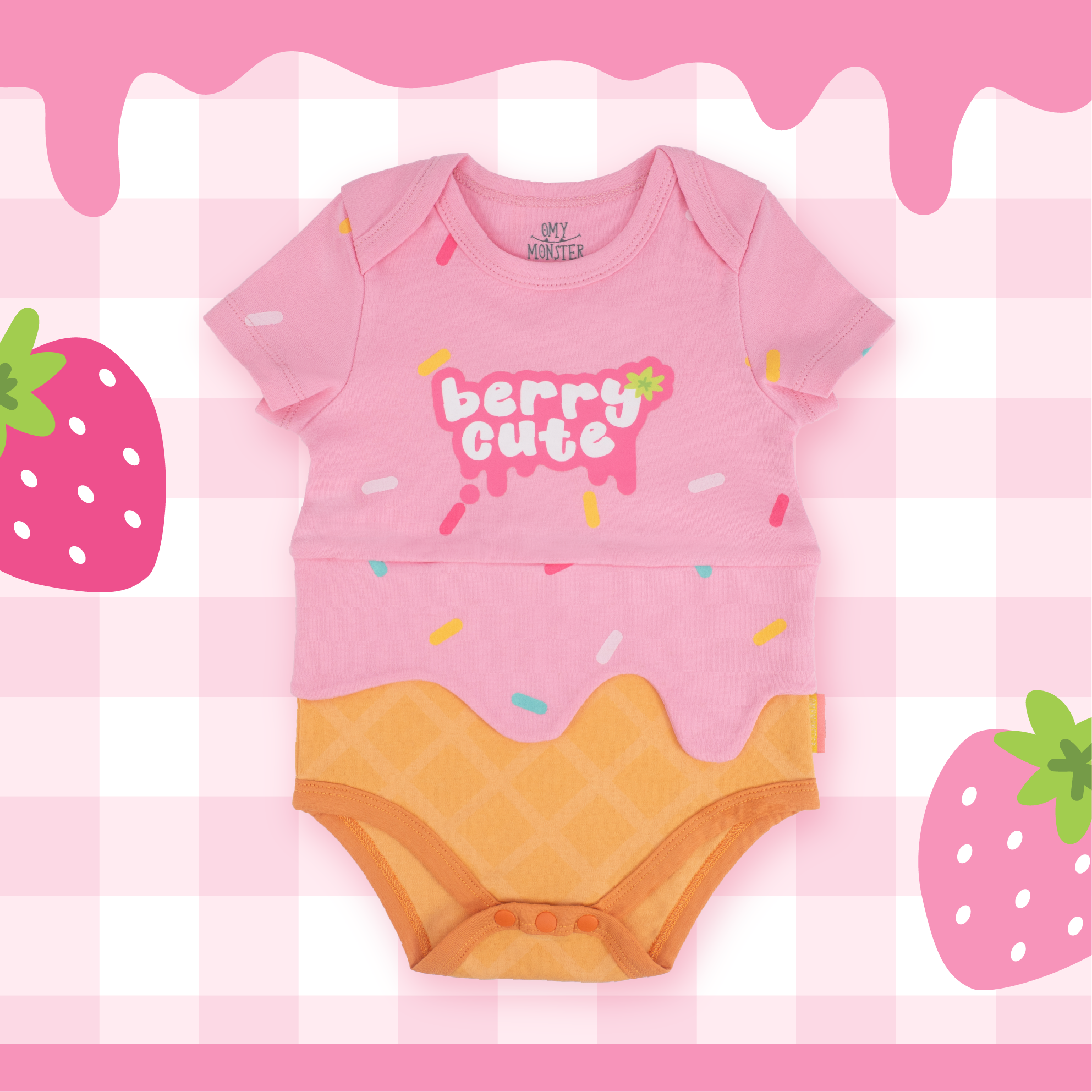 Berry Cute 短袖包屁衣