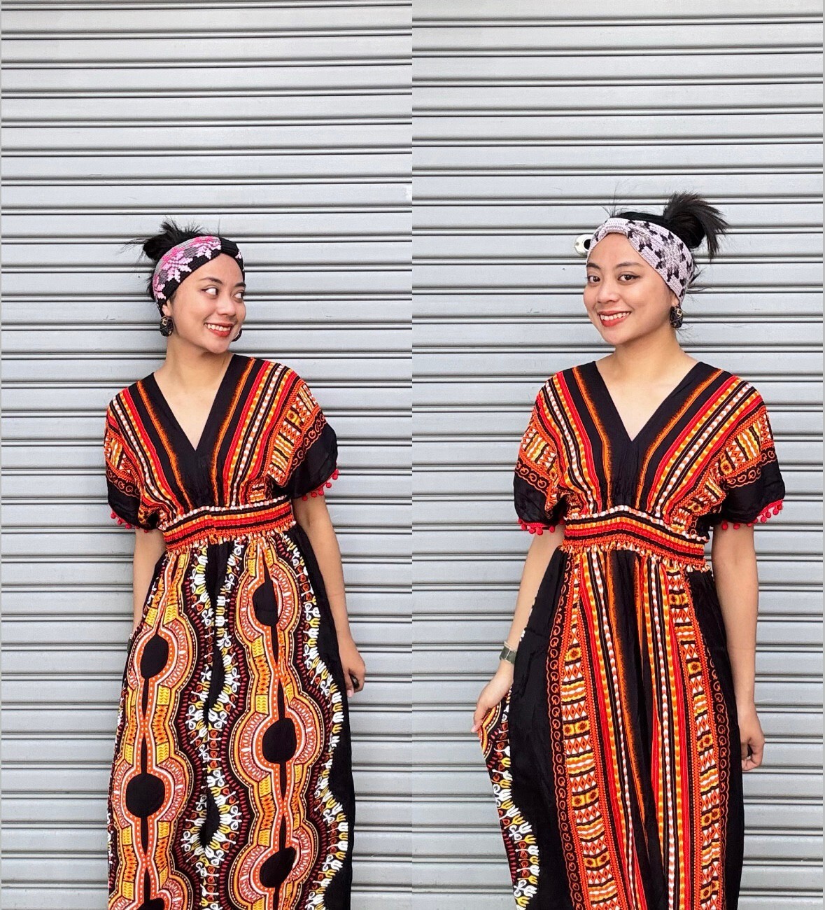 TOAG選品 / 圖騰雙Ｖ洋裝