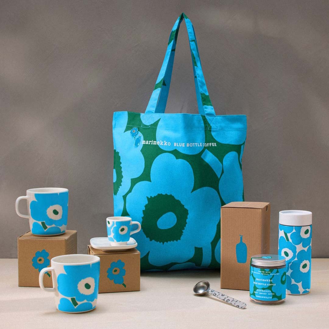 2025SS Marimekko BLUE BOTTLE COFFEE 藍瓶 咖啡 聯名 咖啡杯 盤子 馬克杯 保溫瓶 環保袋 別針 花花 現貨