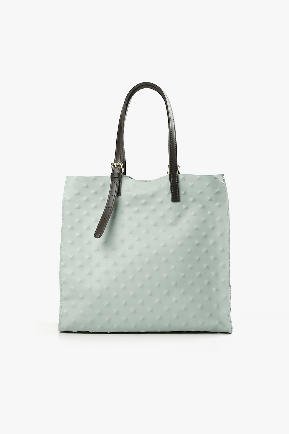 POP 立體壓紋托特包 湖綠