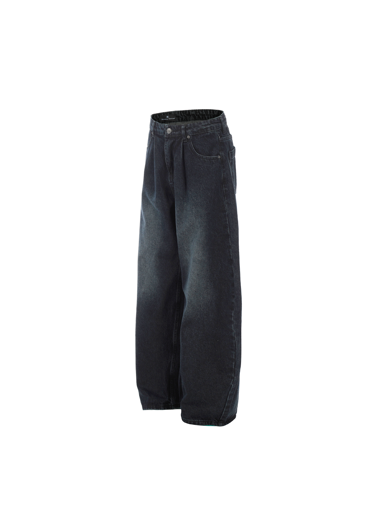 - SIMPLEACTION - 美式復古皺褶牛仔褲