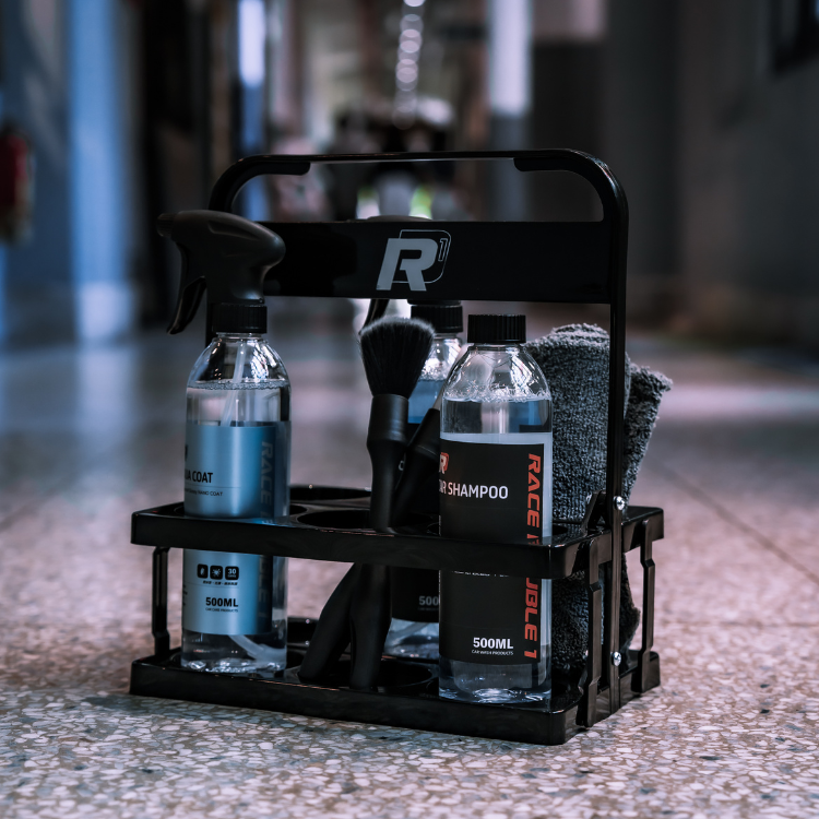RD1 藥水折疊架｜汽車美容藥劑收納 × 可折疊設計 × 黑色極簡風