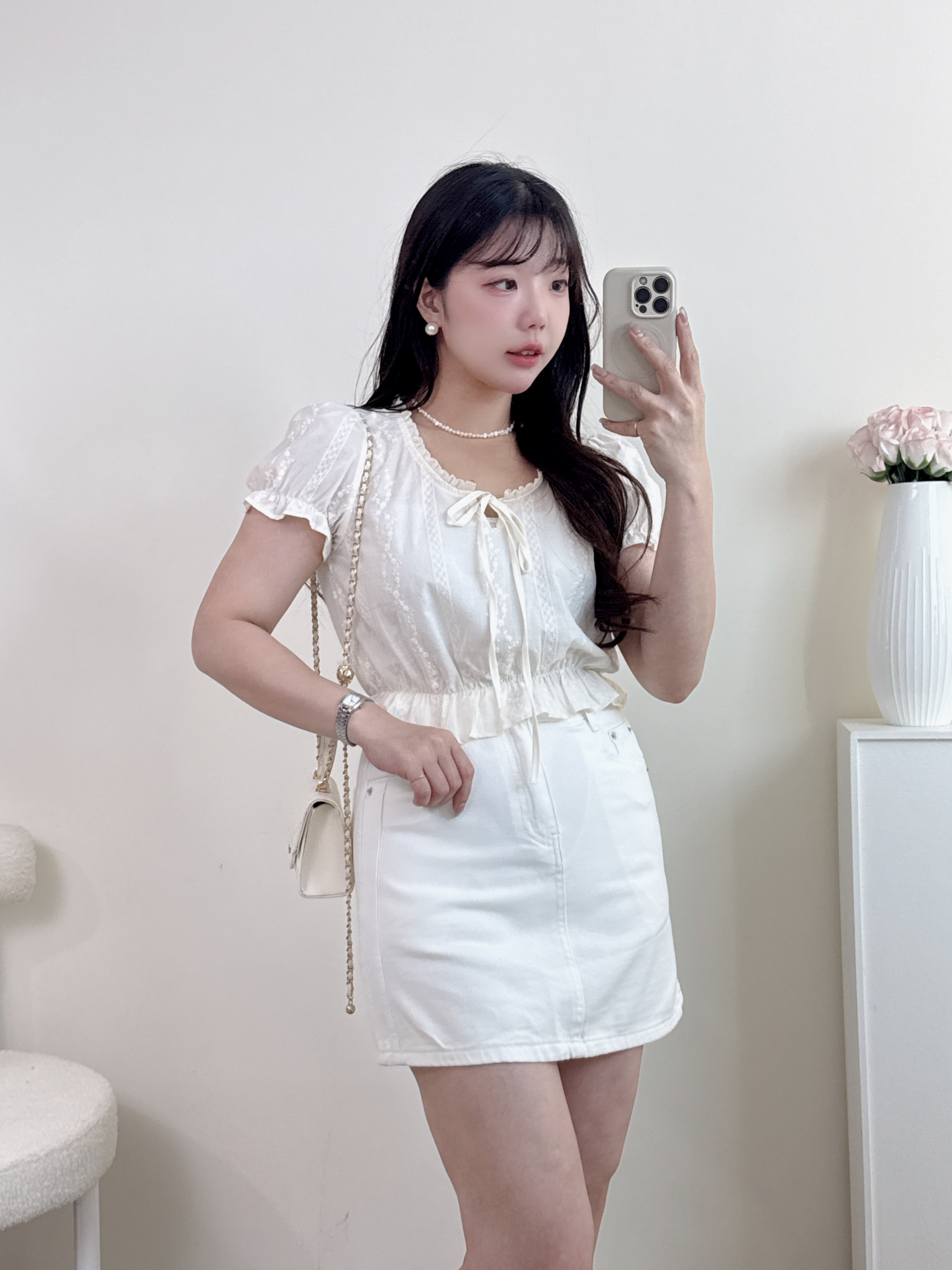 超顯瘦Ａ字牛仔短裙 2色