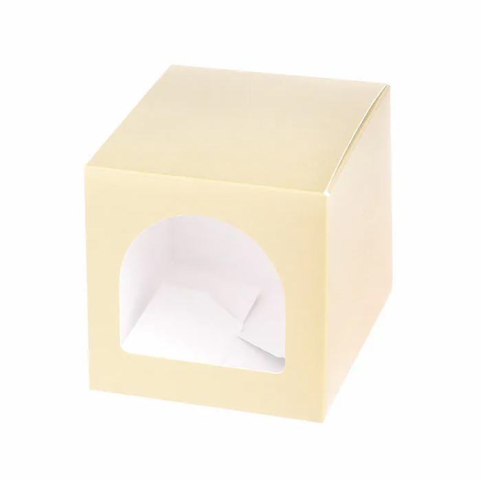 鏤空紙盒 No.10 奶油黃 10入/包 10*10*10cm【3A34-110001】