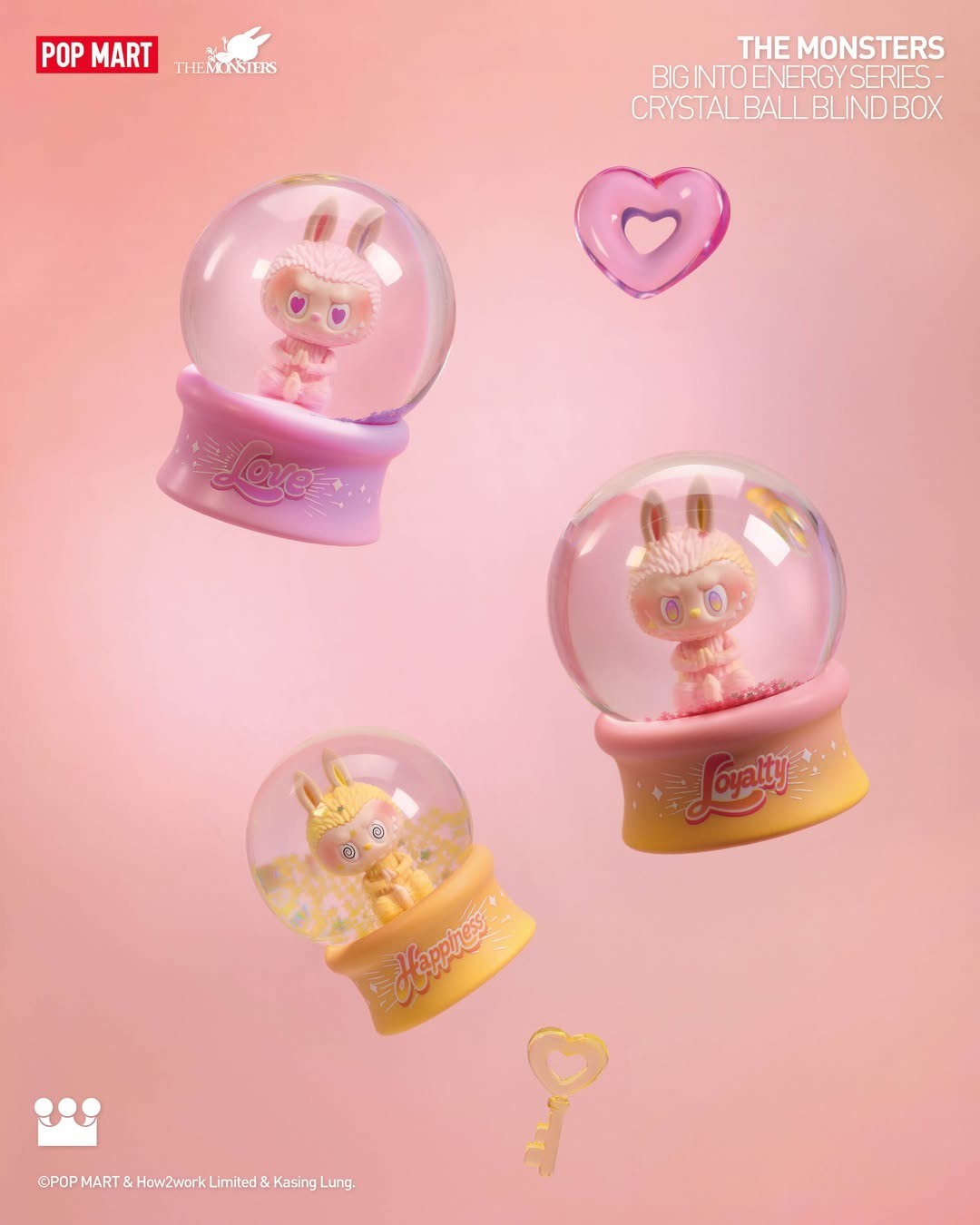 <官方正版>POPMART 泡泡瑪特 Labubu 前方高能 水晶球系列 拉布布 公仔 盲盒