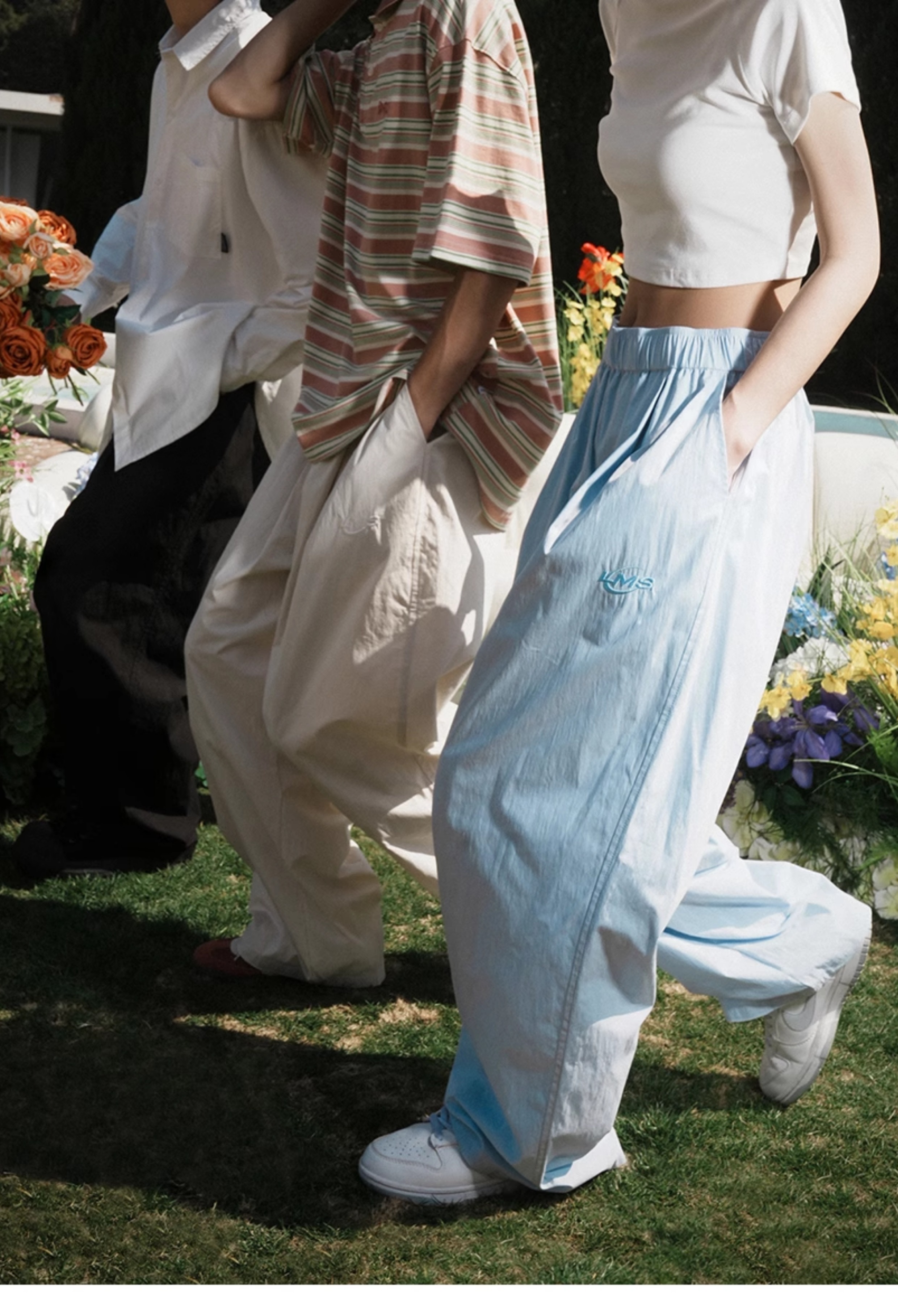 LEMANISM 多巴胺 防曬 輕薄寬褲