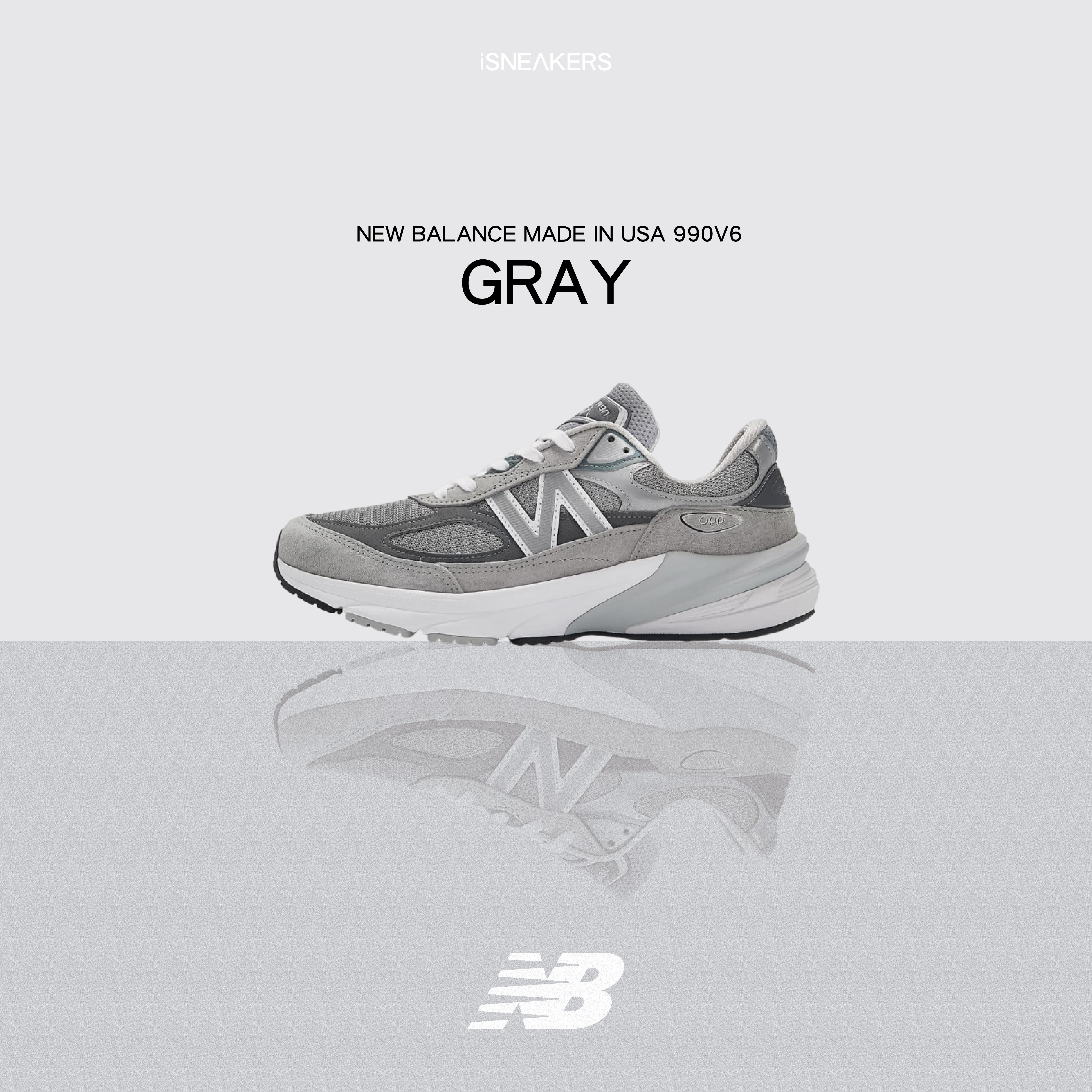 iSNEAKERS｜New Balance Made in USA 990v6 "Gray" 元祖灰 M990GL6