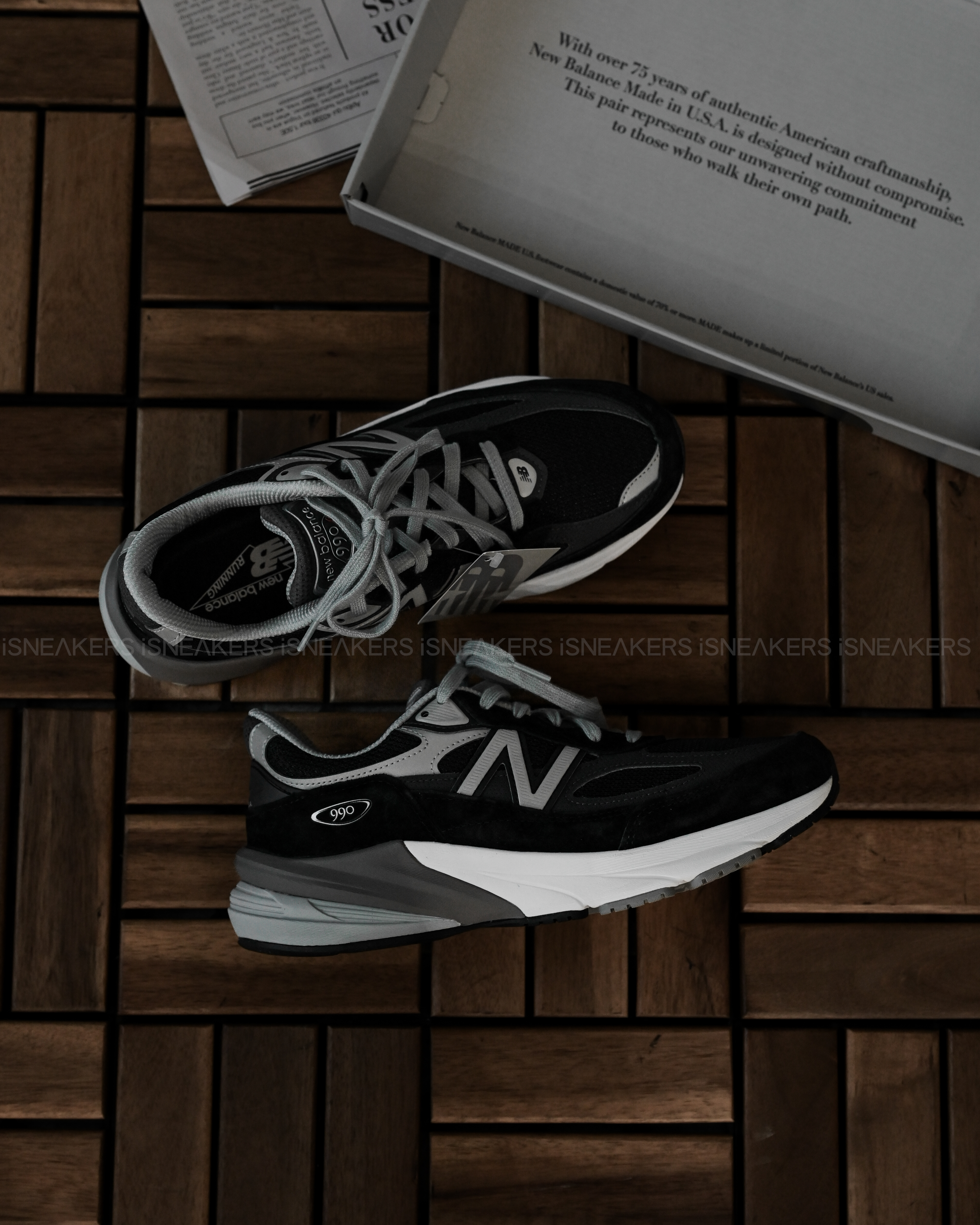iSNEAKERS｜New Balance Made in USA 990v6 "Black" 黑灰 M990BK6