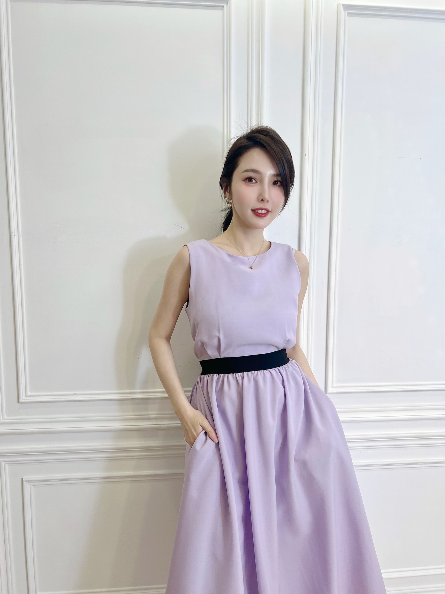 公主腰綁帶背心澎洋