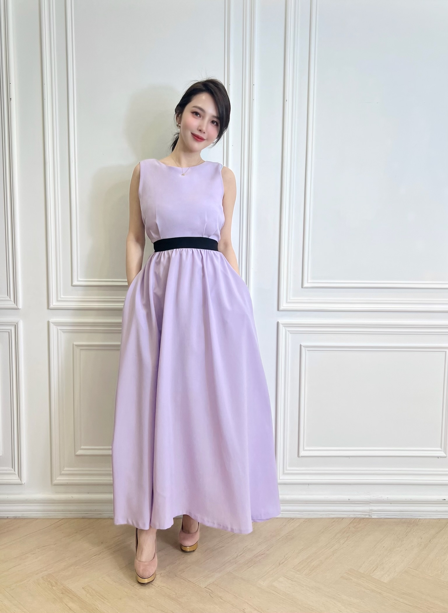 公主腰綁帶背心澎洋