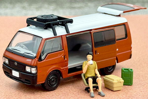 【預訂/10月】Tomytec LV-N310d Mazda Bongo Brawny "CUSTOM" (Brown) with Figures