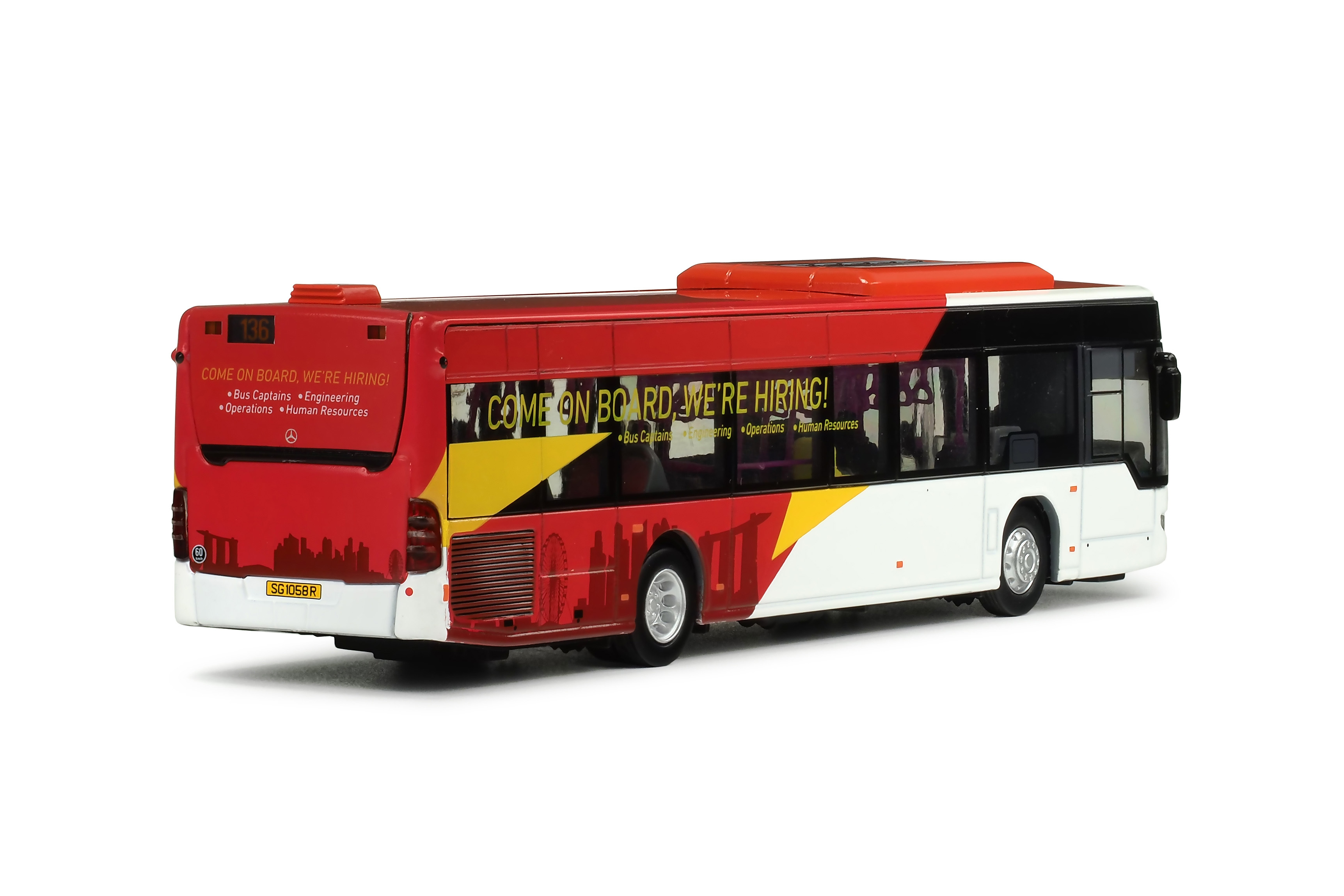 MC76-BENZ-136 1:76 Citaro 新加坡巴士 (136) (只限海外)