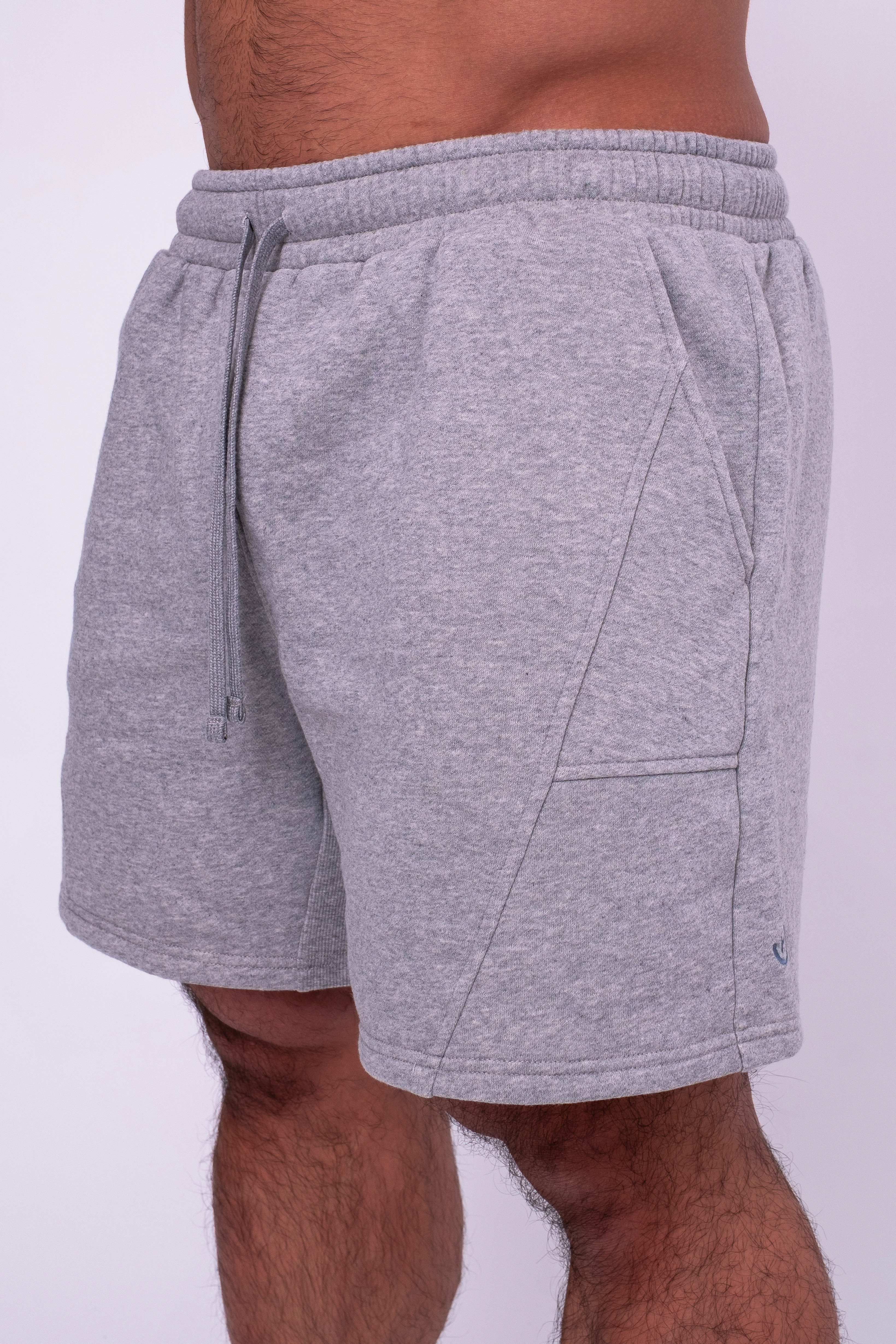 寬版休閒短褲－灰