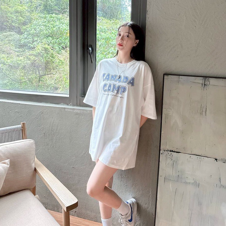 Canada Camp 印花短T 白