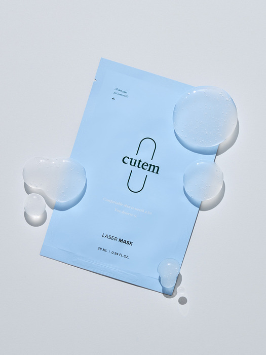 🏫韓國皮膚科推介🏫CUTEM Laser Mask 10pcs 🩶敏感肌適用/鎮靜/保濕 🩶