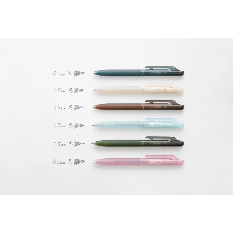 透明限定色 Calme 靜暮降噪系列 輕油性筆 0.5mm｜日本Pentel
