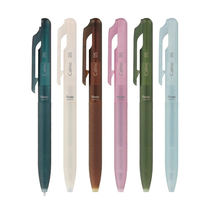 透明限定色 Calme 靜暮降噪系列 輕油性筆 0.5mm｜日本Pentel