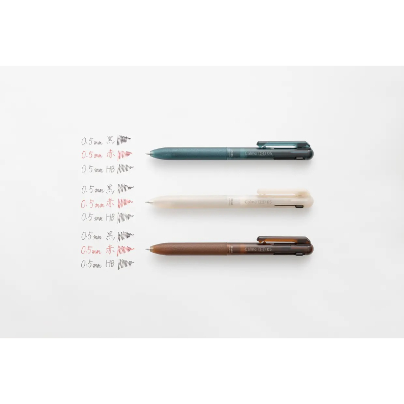 透明限定色 Calme 靜暮降噪 輕油性三用筆 0.5mm＋自動鉛筆｜日本Pentel