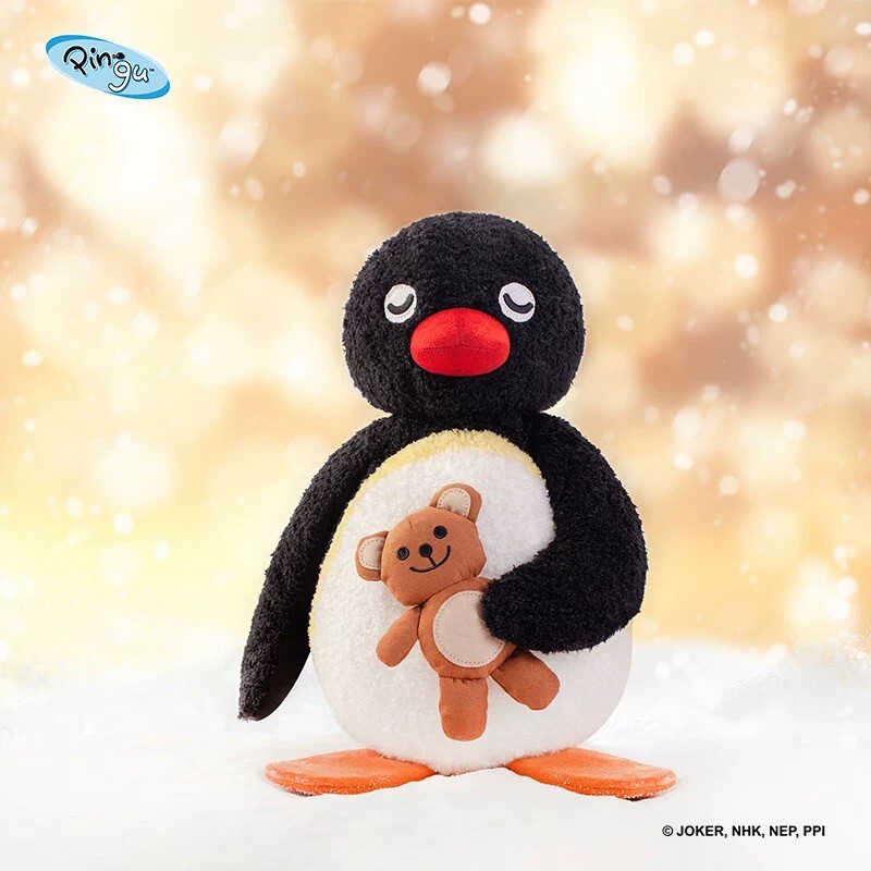 PINGU 可愛的抱抱系列 抱小熊玩偶