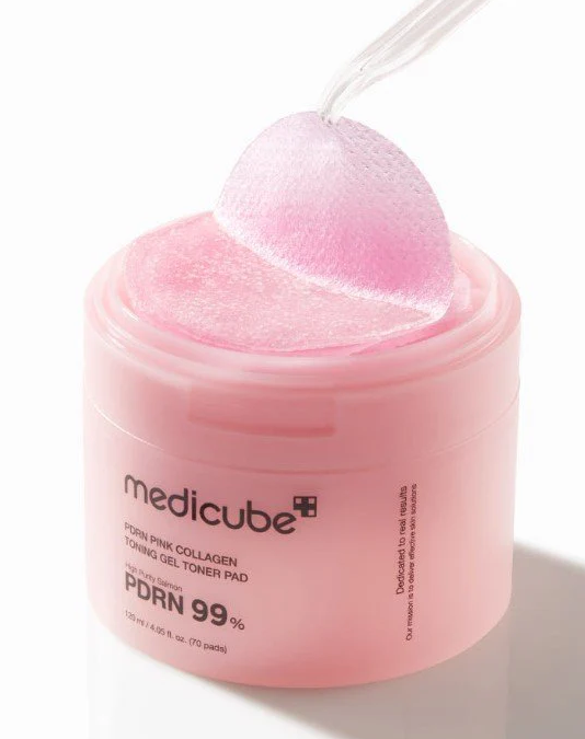 Medicube PDRN Pink Collagen Toning Gel Toner Pad 高純度PDRN粉紅膠原凝膠膚棉片 （70片裝）