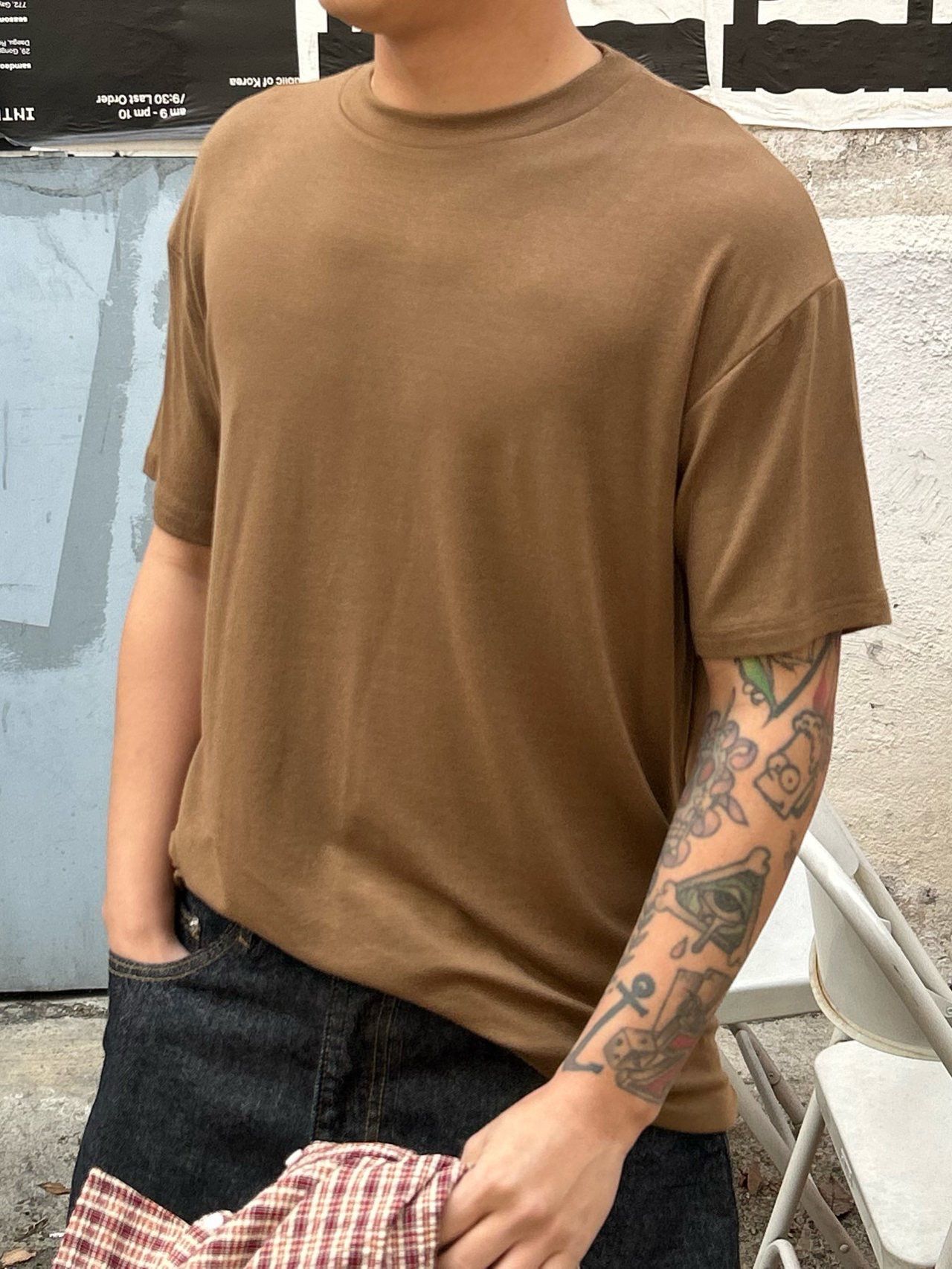 淨色圓領短袖Tee Veil-031T