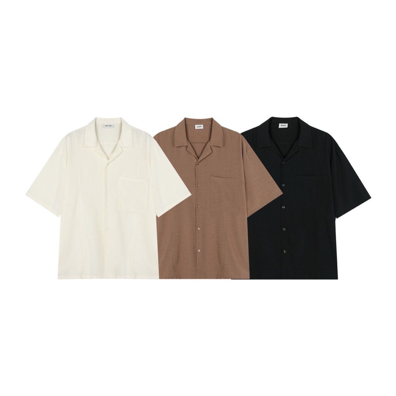 淨色短袖恤衫 Veil-032S