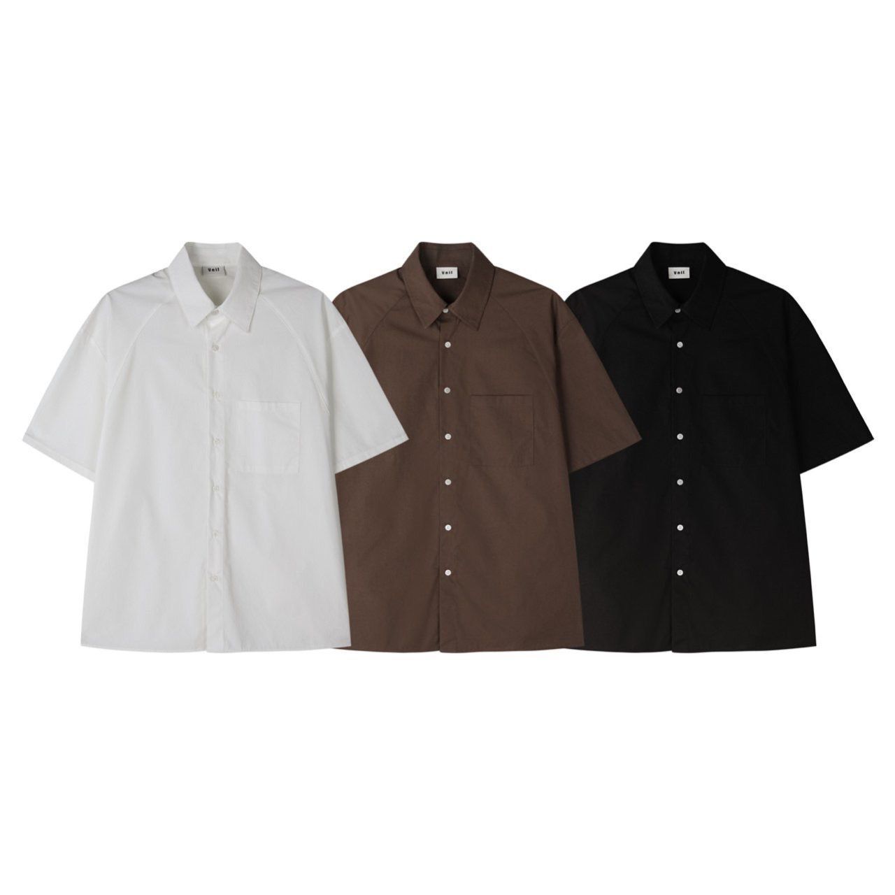 淨色短袖恤衫 Veil-034S