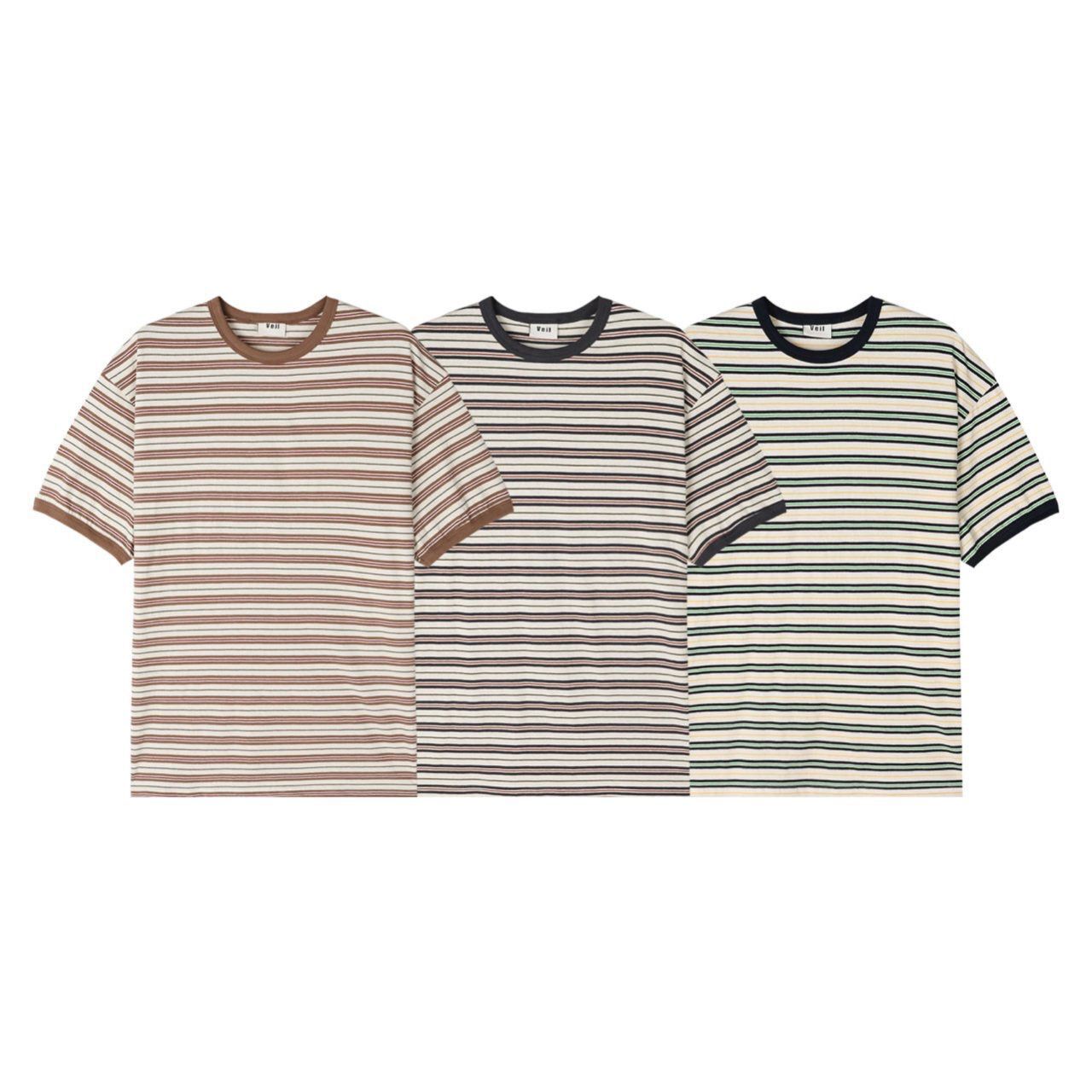 橫間短袖Tee Veil-039T