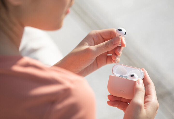 UNIQ Lino (AirPods 3) 素色簡約藍牙耳機液態矽膠保護套