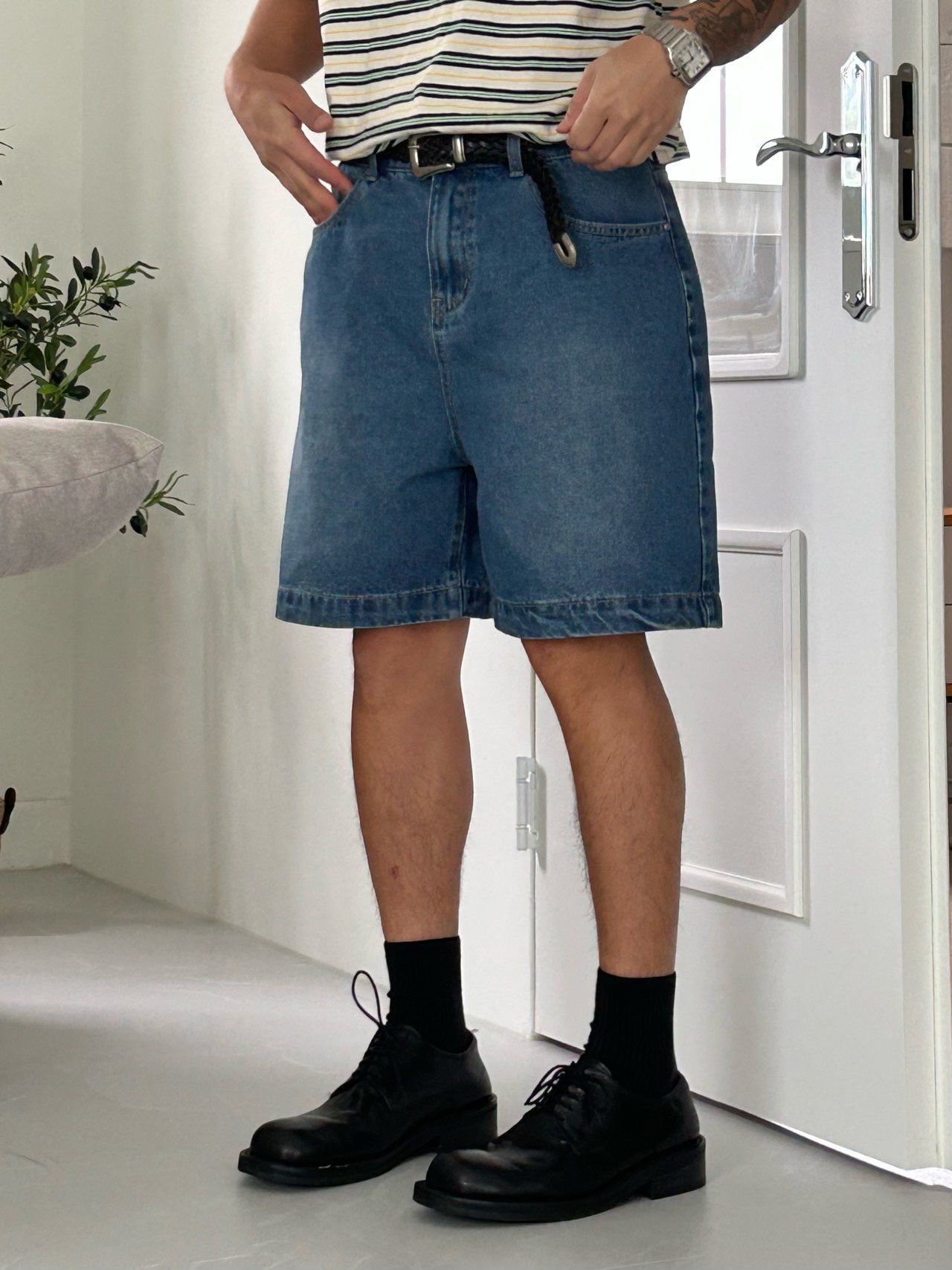 洗水牛仔短褲 Veil-041P