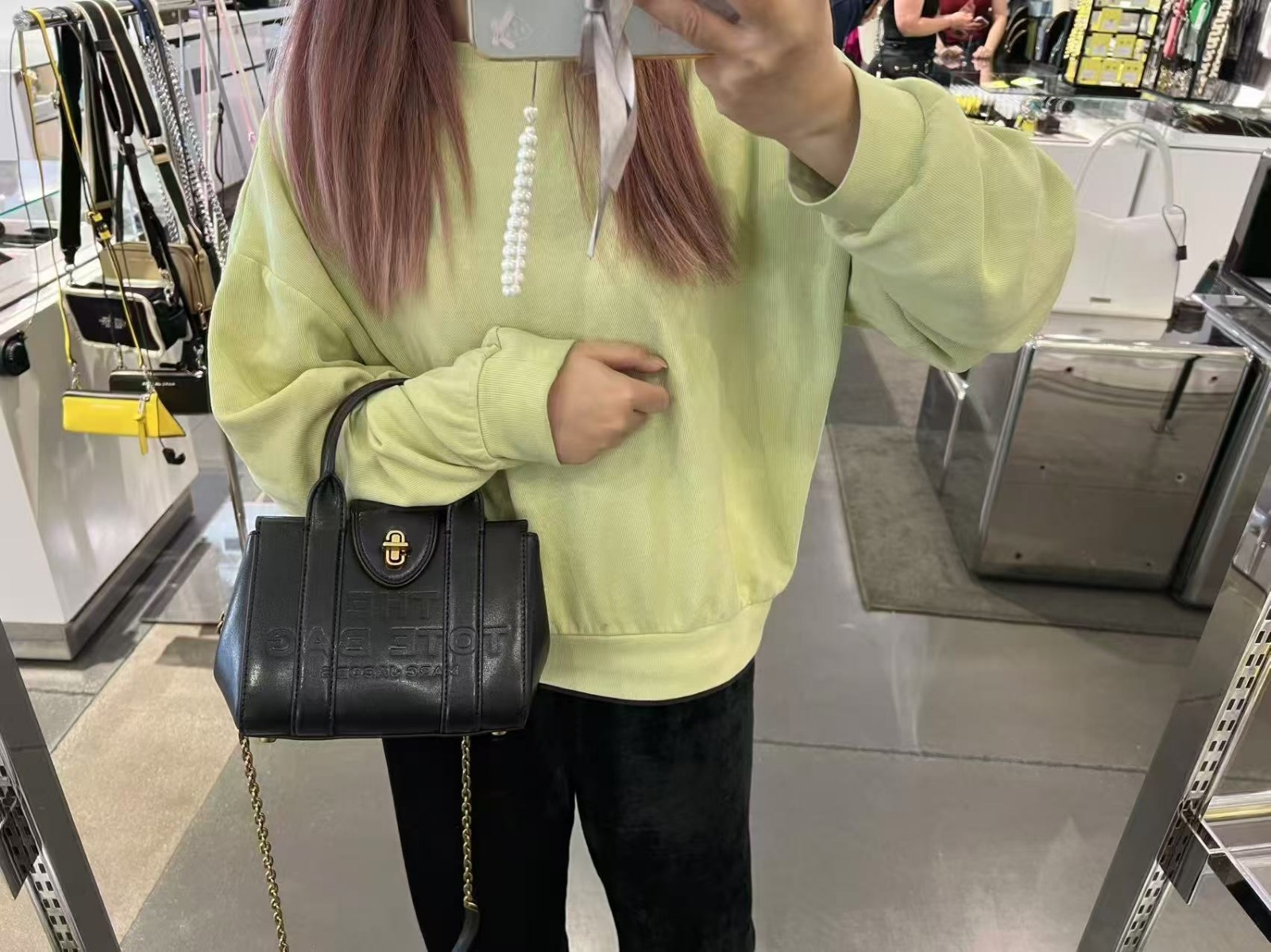 【預購】Marc Jacobs G050917 鏈條斜咩袋（黑色）