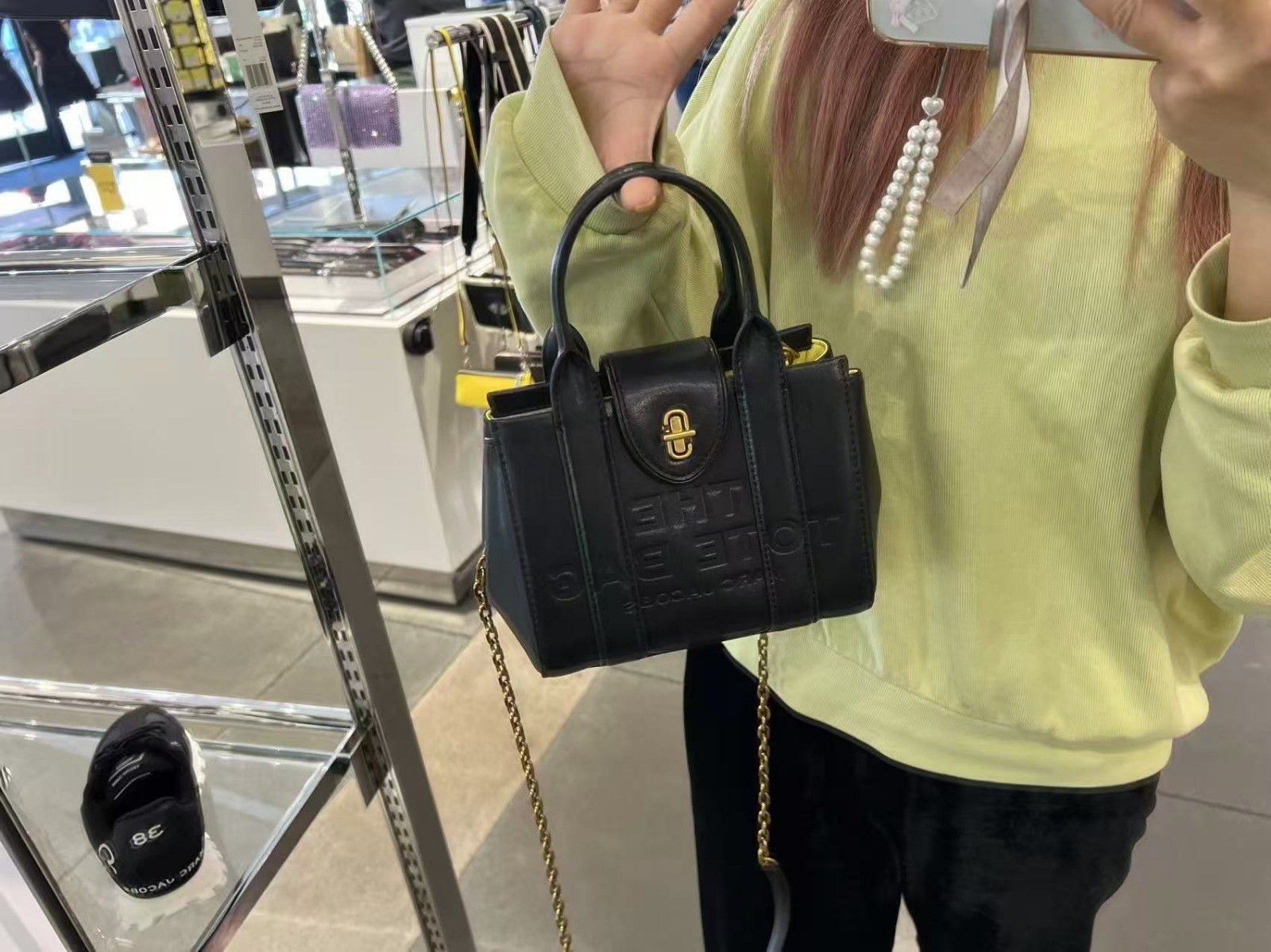 【預購】Marc Jacobs G050917 鏈條斜咩袋（黑色）