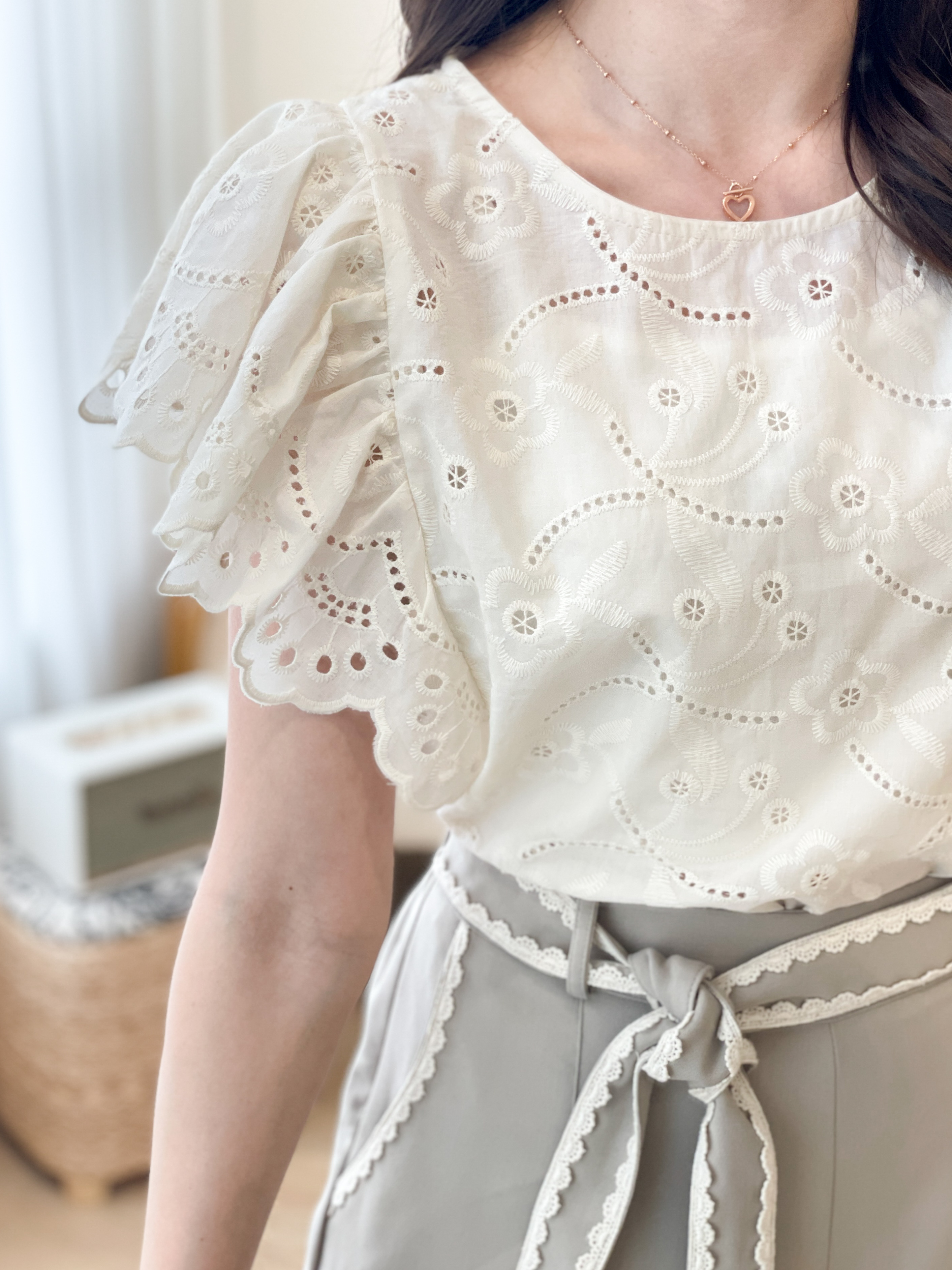 T1278 Jovial Embroidered Blouse