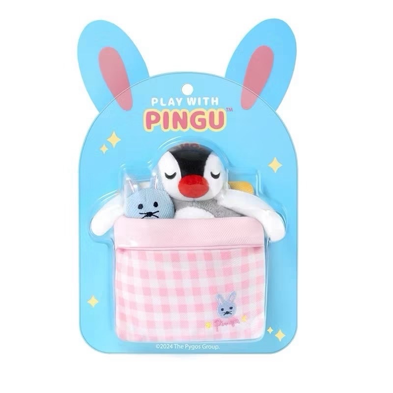 PINGU 被窩睏睏系列 吊飾卡包